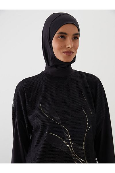 LC Waikiki Διχτυωτό Λεπτομερές Γυναικείο Σετ Μαγιό Hijab