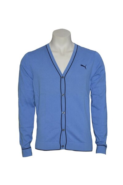 Puma Men's Sweater, Light Blue, M INTL