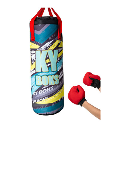 hn sport Çocuk Boks Torbası ve Boks Eldiveni Boks Seti 60X20