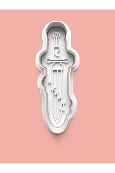 AKTASTORE قالب بسكويت على شكل سيف وقالب عجينة السكر