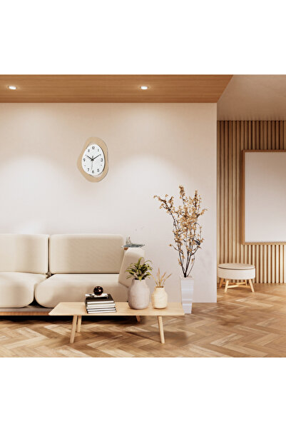 LODOS CNC İki Renkli Ahşap Duvar Saati