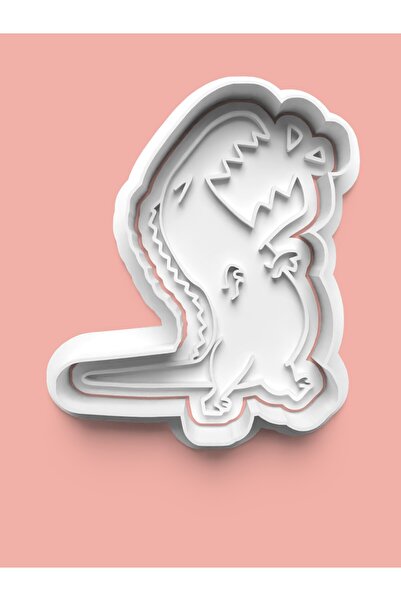 AKTASTORE قالب بسكويت تي ريكس على شكل ديناصور غاضب وقالب عجينة السكر