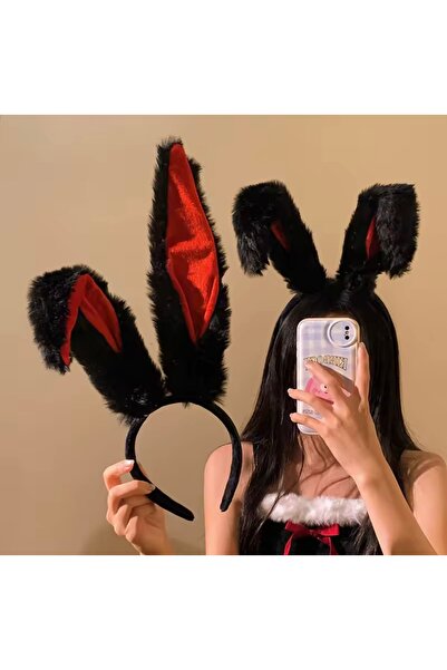 DennisEylul Hallowen Tüylü Tavşan Kulağı Parti Aksesuarı