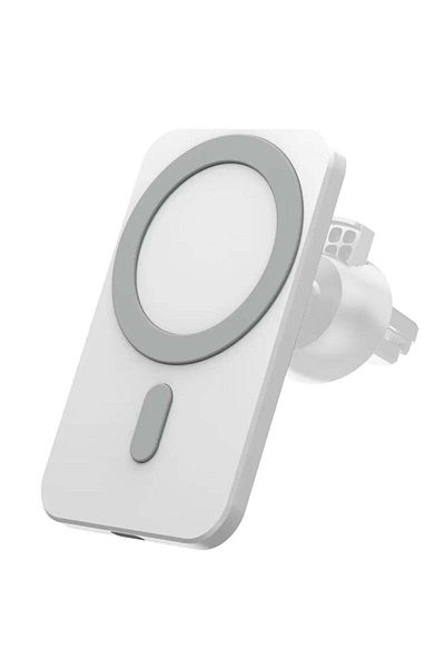 huitich 15W Magnetic Wireless Mobile Charger Air Vent Mobile Car Holder White