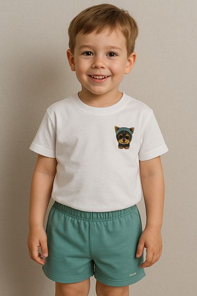 DGK COLLECTİON Printed Boy's 2-Piece Set Shorts and Tshirt 100% Cotton