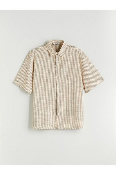 LC Waikiki Comfortable Fit Short Sleeve Striped Men's Shirt