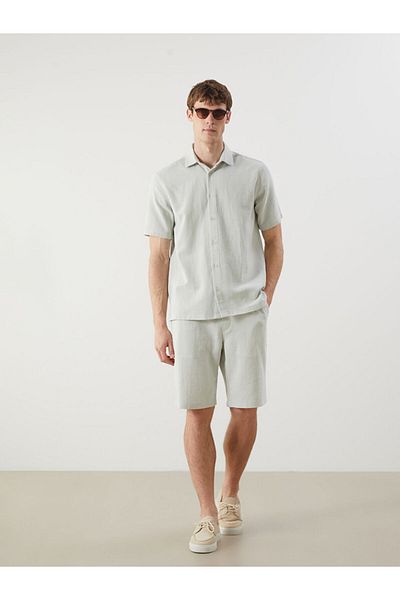 LC Waikiki Regular Fit Short Sleeve Dobby Men's Shirt