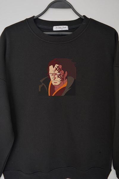 EldenStitch Monkey D. Dragon Embroidered Unisex Oversize Sweatshirt