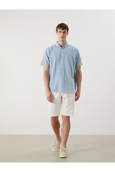 LC Waikiki Lcw Regular Fit Short Sleeve Men's Shirt Fast Fashion