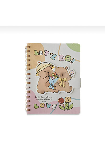 synshop Capybara Capybara Fun Pages Lined Spiral Notebook A5 Anime School Stationery Office Gift