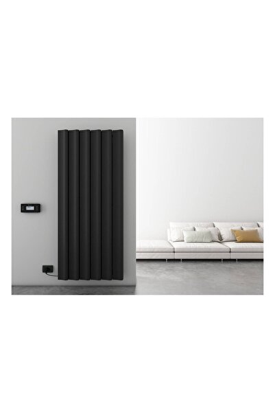 carisa Boreas S Dikey Elektrikli Radyatör Modern Tasarım Siyah 180x55,5 Cm