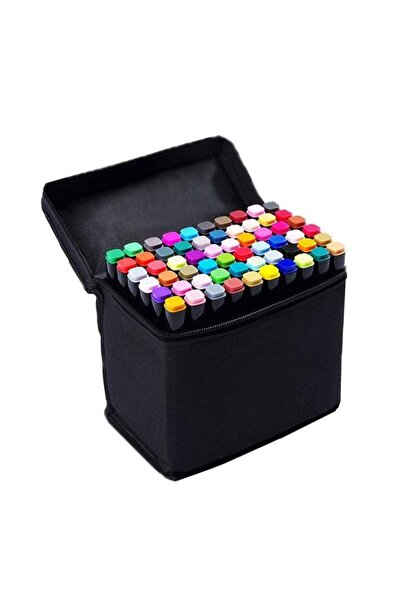 SIKS Set de 60 de markere multicolore SIKS cu 2 capete, marker cu două capete...