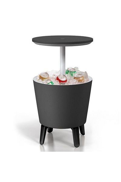 Keter Ladă răcitoare Cool Bar pentru băuturi, plastic, 50 x 50 x 57-83 cm, antracit