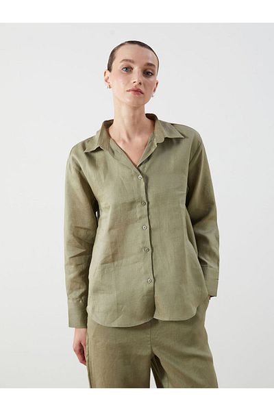 LC Waikiki Hakirengi 100% Linen Women's Shirt