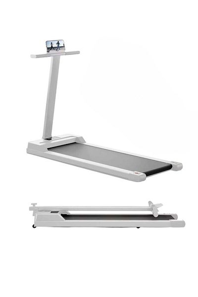 huitich Smart Folding Treadmill with Bluetooth & Music Compact Home Fitness Solution White
