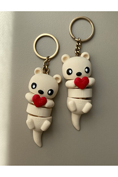 Figuva سلاسل مفاتيح مغناطيسية للعشاق تجمع بين القلوب - مجموعة من 2 سلسلة مفاتيح