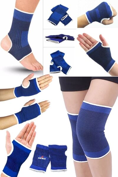 Munico 3 In 1 Ntreman Fitness Egzersiz Set Sporcu Bandaj El Bilekliği & Dizli...