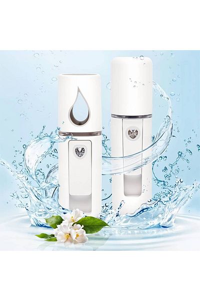 waterfa Electronic Diffuser for Car and Home, Portable and Rechargeable (White)