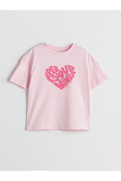 LC Waikiki New Season Crew Neck Girls T-Shirt Set of 2 - S5Ip31Z4