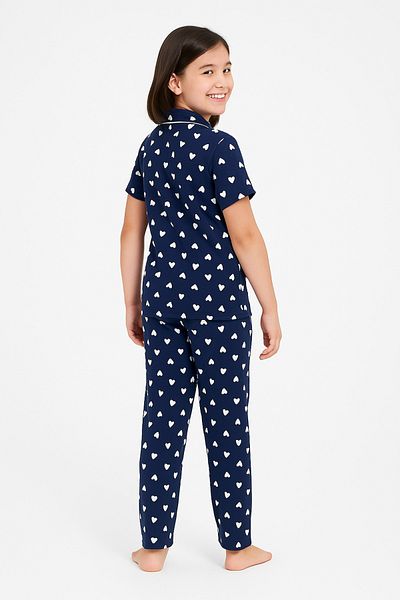 DUBAİ ÇOCUK Girl's Nightgown-Daily Set