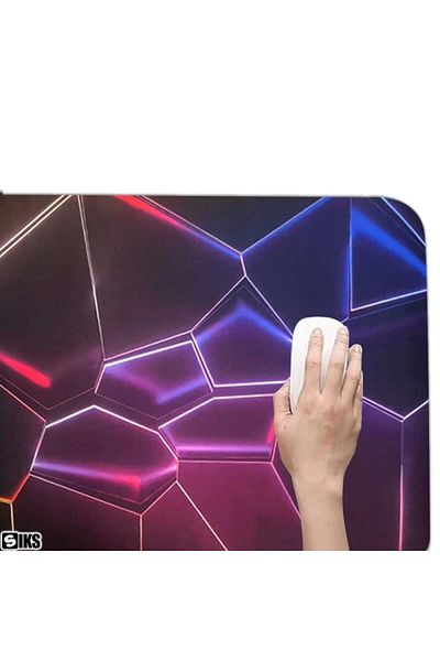 SIKS Large Professional Rubber Mousepad, For Gaming, 72x38x0.3 cm, Galaxy Multicolor