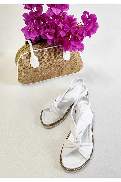 Of&Off Women's Genuine Leather Sandals