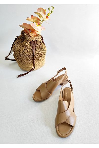 Of&Off Women's Genuine Leather Sandals