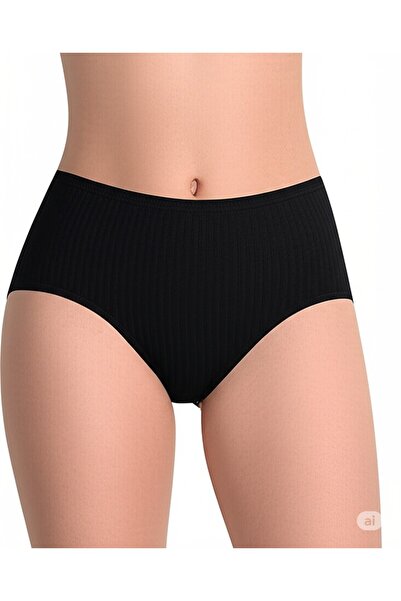 Great Lineage Kadın Fitilli Ribana %100 Pamuklu Bato Külot 6'li Paket