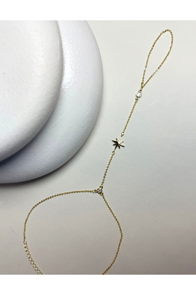 LYRA OFFİCİAL Lyra Gold Color Star Detailed Shahmeran Bracelet