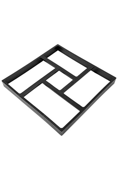 SIKS Matriță cu contur pentru turnarea pavajului din beton amprentat, piatră decorativă, 39,5 x 4 x 39,5 cm