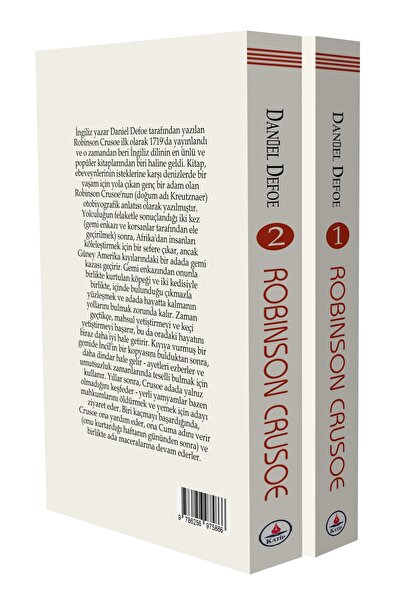 Katip Yayınevi Kültür Kitaplığı Robinson Crusoe (2 Cilt -600 Sayfa - Tam Metin)