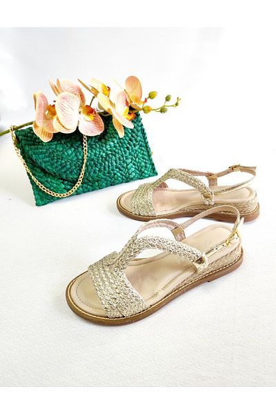Of&Off Women's Genuine Leather Sandals