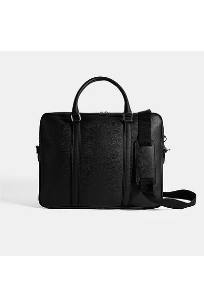 Desa Men's Black Briefcase