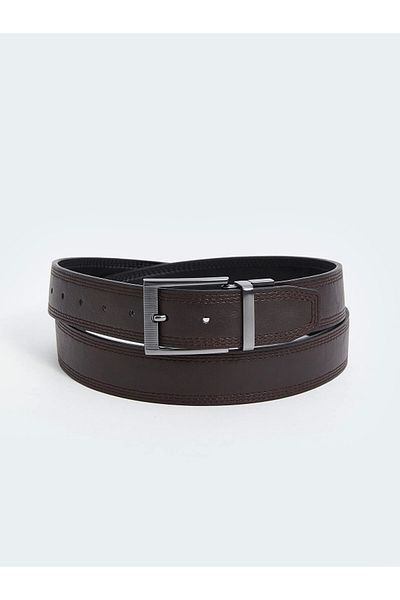 LC Waikiki Lcw Accessories Black Leather Look Men's Belt