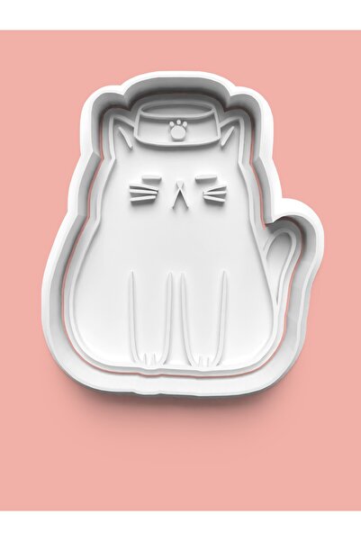 AKTASTORE قالب كوكيز على شكل قطة لطيف وقالب عجينة السكر