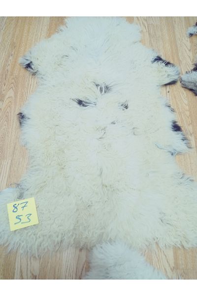 hoaryage Real Sheep Lamb Leather Thick Tok Standing Prayer Rug 100% Sheep