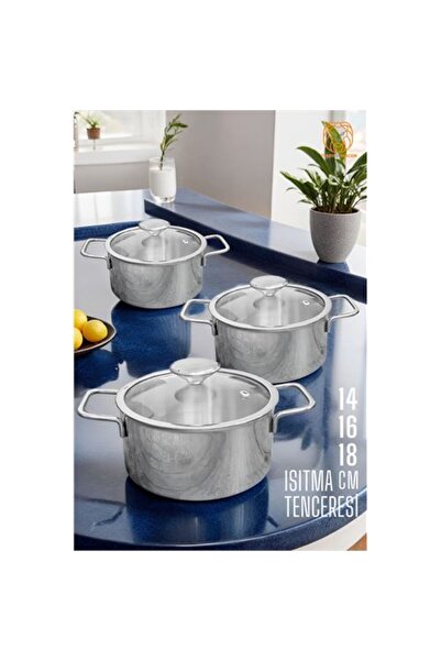 toyigoo Hsnet Cookware Set Stainless Steel 6 Pieces - Tygo7542-9104
