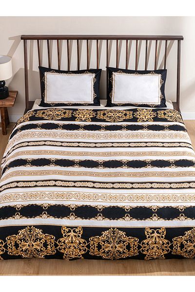 LC Waikiki Комплект завивка с шарки, кафяв, размер King Size, 100% памук, 240 x 220 см