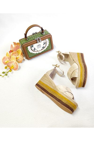 Of&Off Women's Genuine Leather Sandals