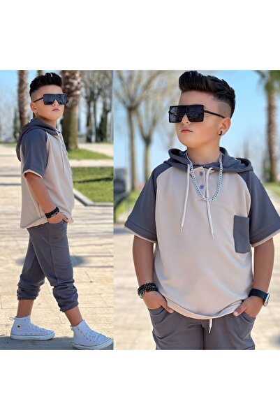 Bisahane Boy's Short Sleeve Jugger Suit