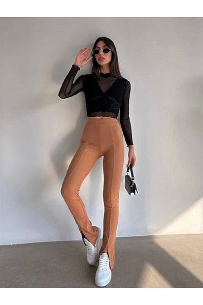 Sachistanbul Recovery Leggings with Slit Detail