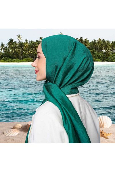 Freeista Sea Green Evening Dress Shawl Shiny 2506663407