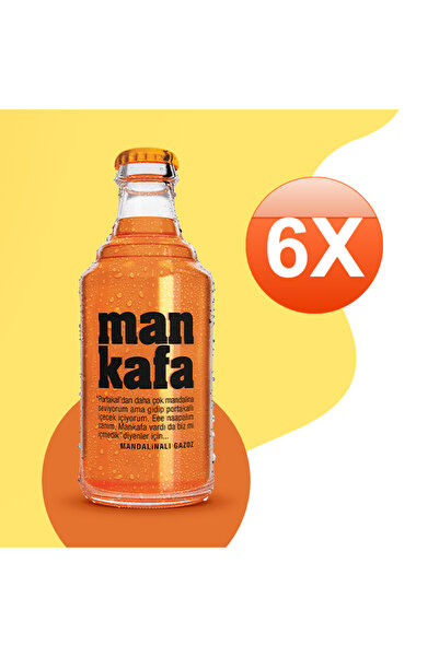 Gagoz Mankafa Mandalina Aromalı Gazoz 250 ML x 6 Adet