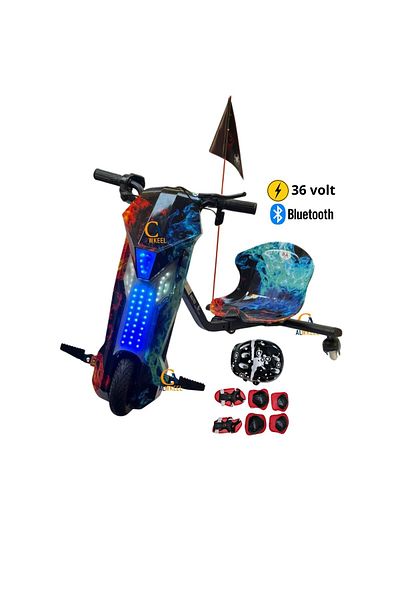 CA ALWKEEL Big Black Lightning Drift Scooter 36V 2025