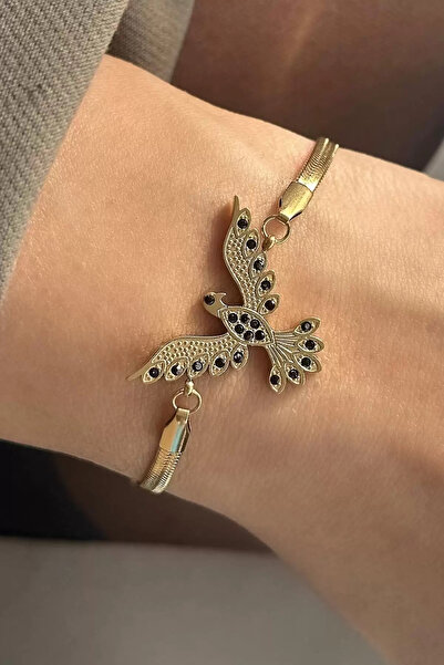 Generic Brand Steel Bracelet with Phoenix Figure