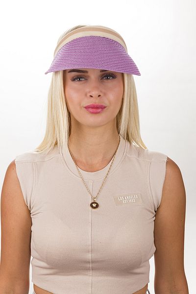 ANDİFLİ Straw Hat Sun Visor Half Moon Straw Sports Hat - Summer, Natural, Sea and Beach Style Hat