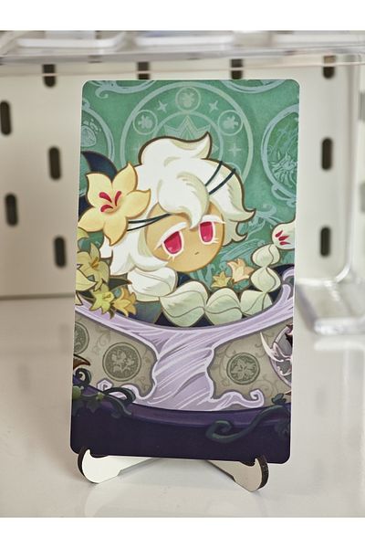 Yenaplanner Cookie Run Kingdom White Lily Cookie Metal Collection Card (1 Piece)