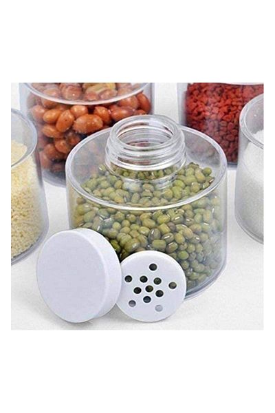 SIKS Set recipiente pentru condimente ®, 12 piese, transparente cu capac, plastic