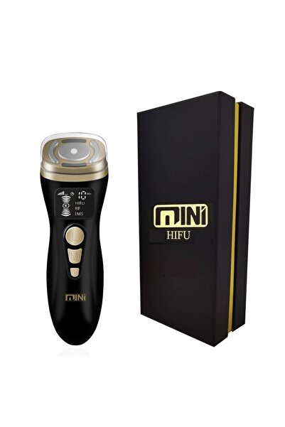 Mini Hifu Hifu 2 Yüz Sıkılaştırma Gerdirme Peeling Cihazı Cilt Leke Kırışıklık Bakım Aleti Siyah