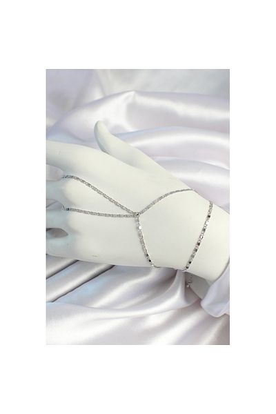 Skygo Brass Silver Color Piece Crushed Chain Shahmeran - Tj-Sn647